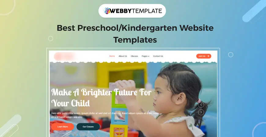 Best Preschool/Kindergarten Website Templates and Themes (Latest)