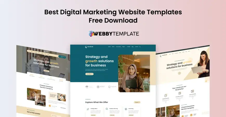 15+ Best Digital Marketing Website Templates Free Download