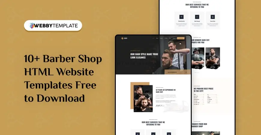 10+ Barber Shop HTML Website Templates Free to Download