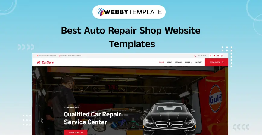 Best Auto Repair Shop Website Templates to Boost Your Business