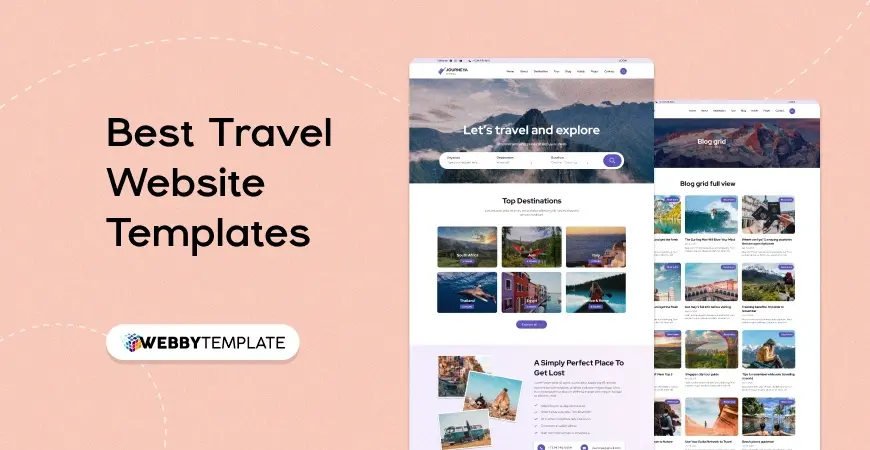 14 Best Tours & Travel Website Templates Free Download (2025)