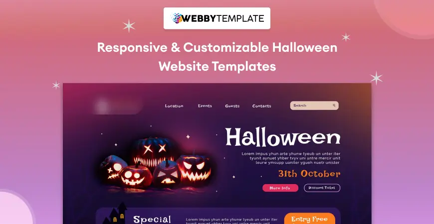Top 10+ Responsive & Customizable Halloween Website Templates